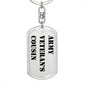 Army Veteran's Cousin - Luxury Dog Tag Keychain
