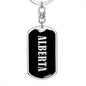 Alberta v02 - Luxury Dog Tag Keychain