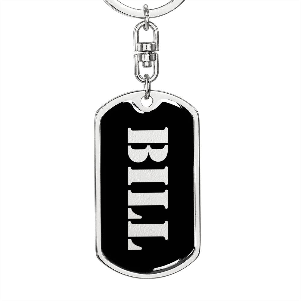 Bill v3 - Luxury Dog Tag Keychain