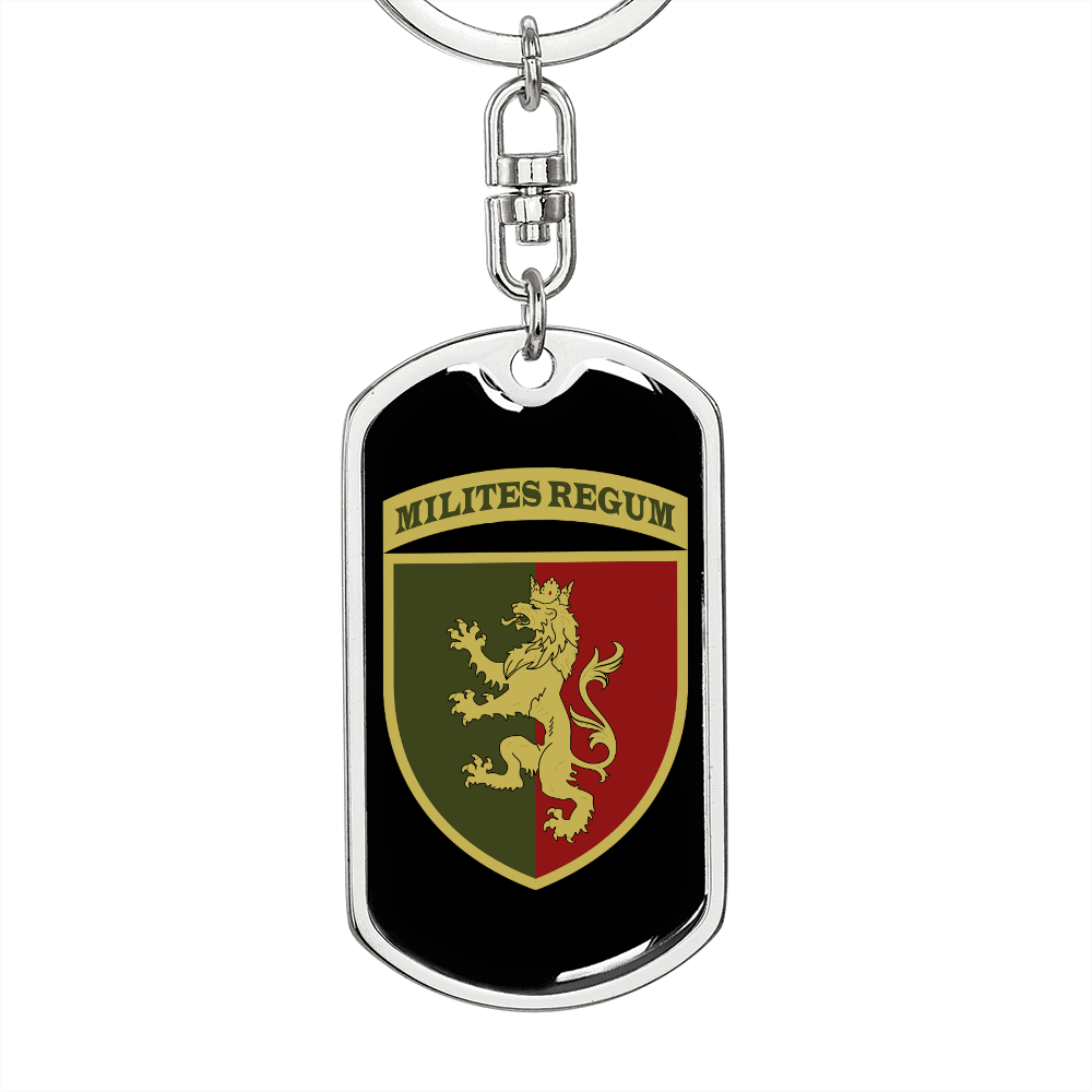 24th Mechanized Brigade (Ukraine) v3 - Luxury Dog Tag Keychain