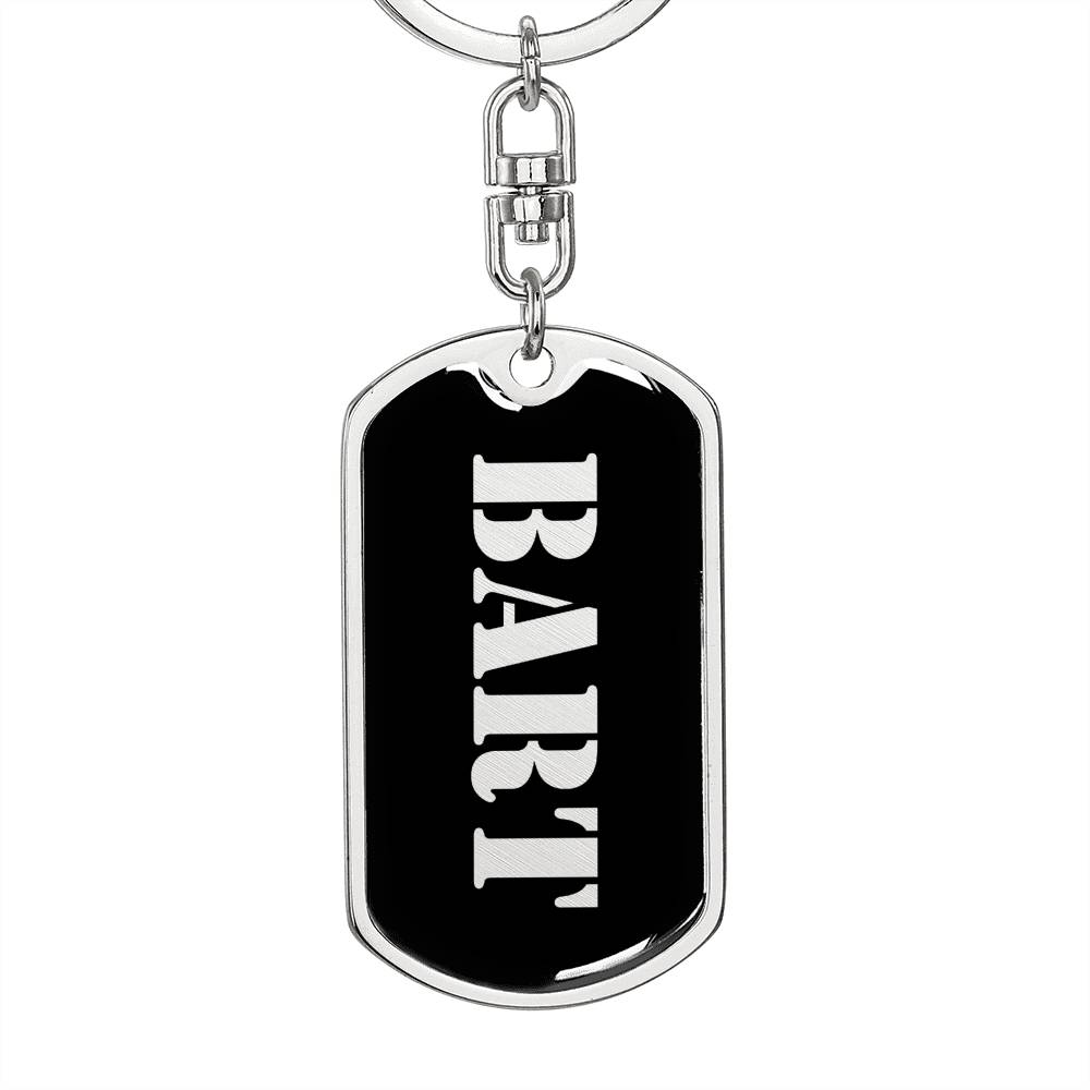 Bart v3 - Luxury Dog Tag Keychain