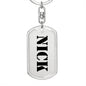 Nick - Luxury Dog Tag Keychain