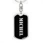 Michel v3 - Luxury Dog Tag Keychain