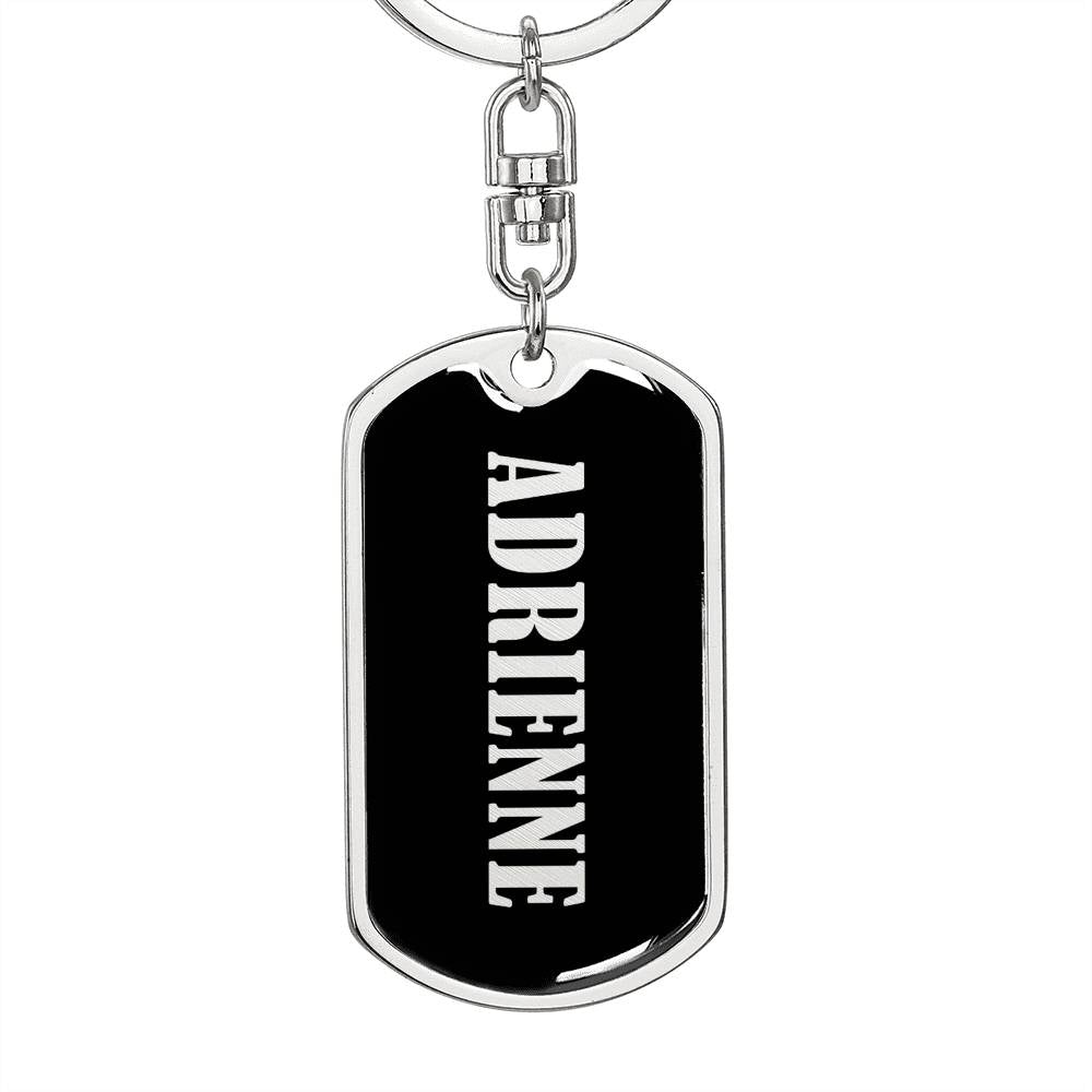 Adrienne v02 - Luxury Dog Tag Keychain
