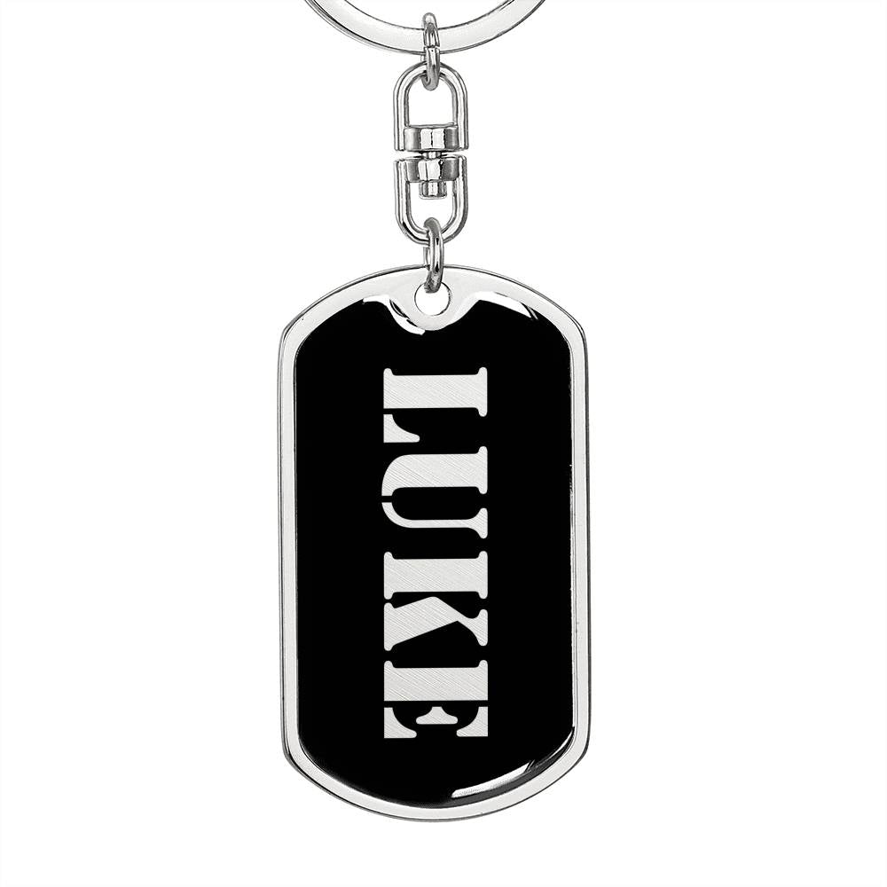 Luke v3 - Luxury Dog Tag Keychain
