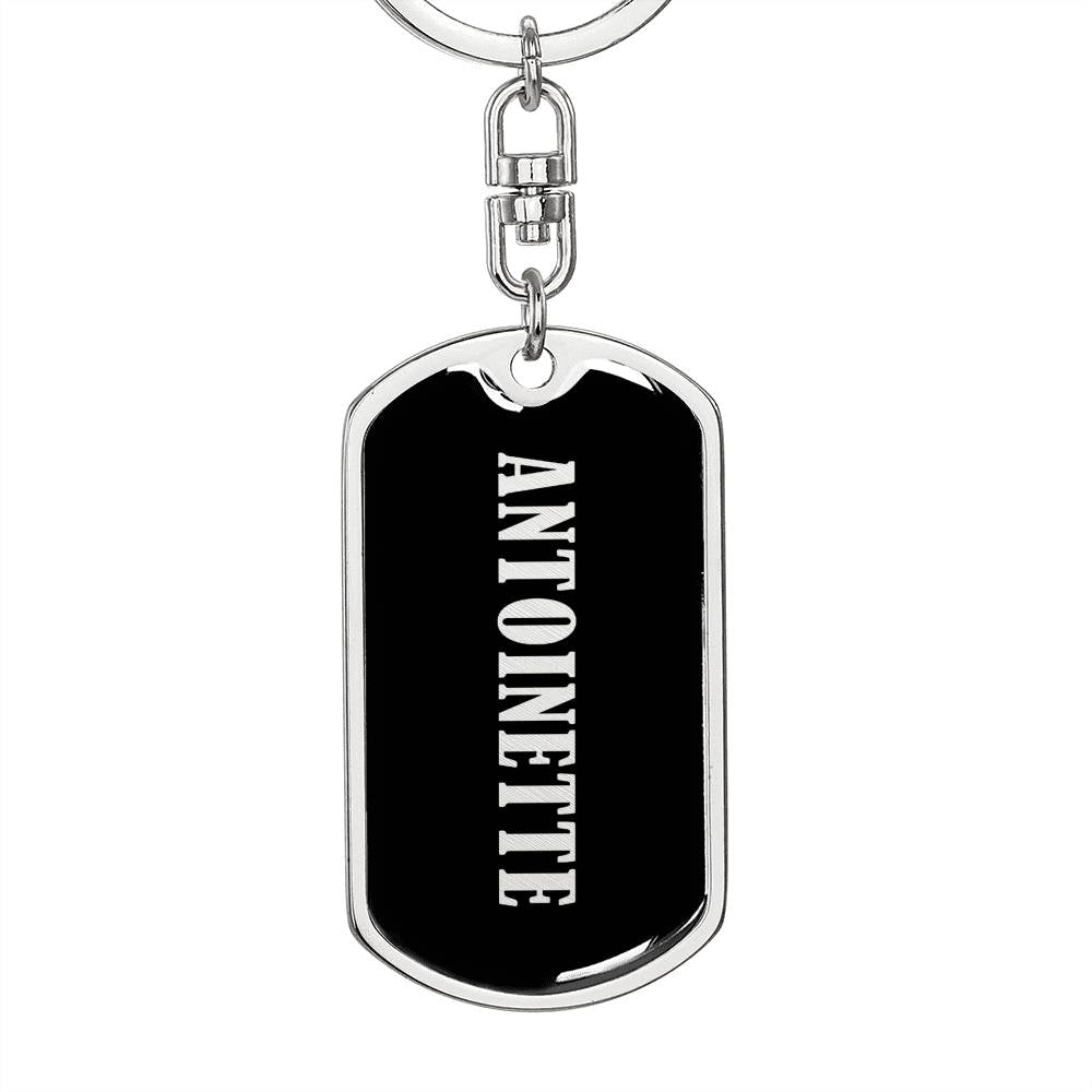Antoinette v02 - Luxury Dog Tag Keychain