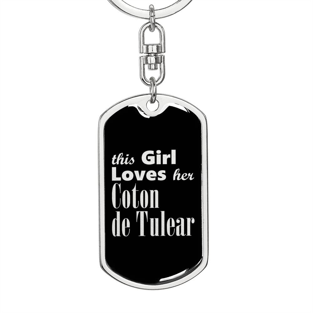 Coton de Tulear v2 - Luxury Dog Tag Keychain