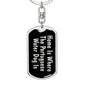 Portuguese Water Dog's Home v2 - Luxury Dog Tag Keychain