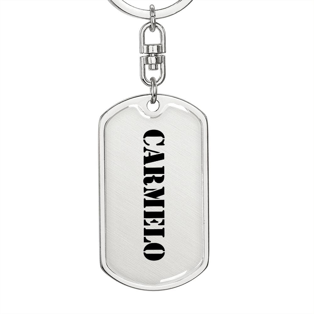 Carmelo - Luxury Dog Tag Keychain