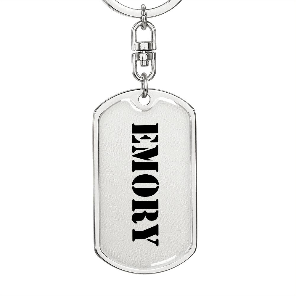Emory - Luxury Dog Tag Keychain