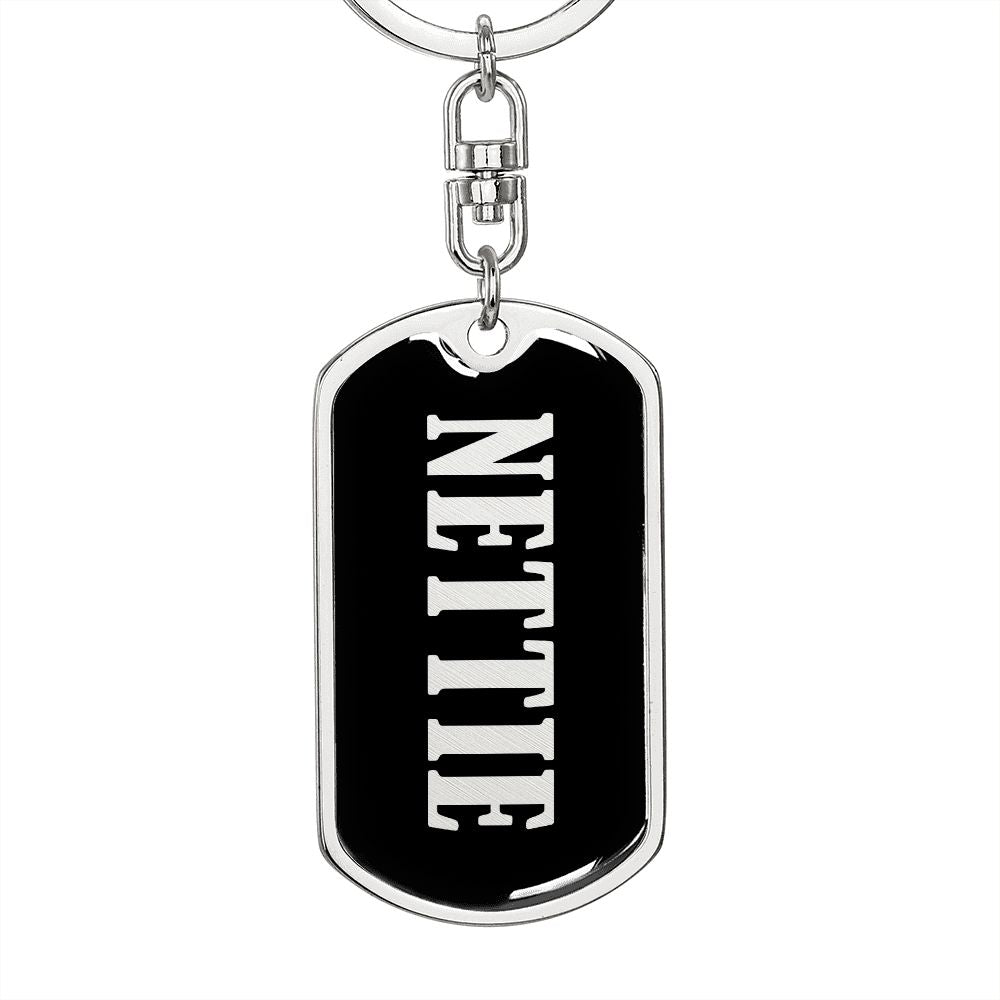 Nettie v02 - Luxury Dog Tag Keychain