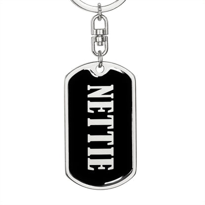 Nettie v02 - Luxury Dog Tag Keychain