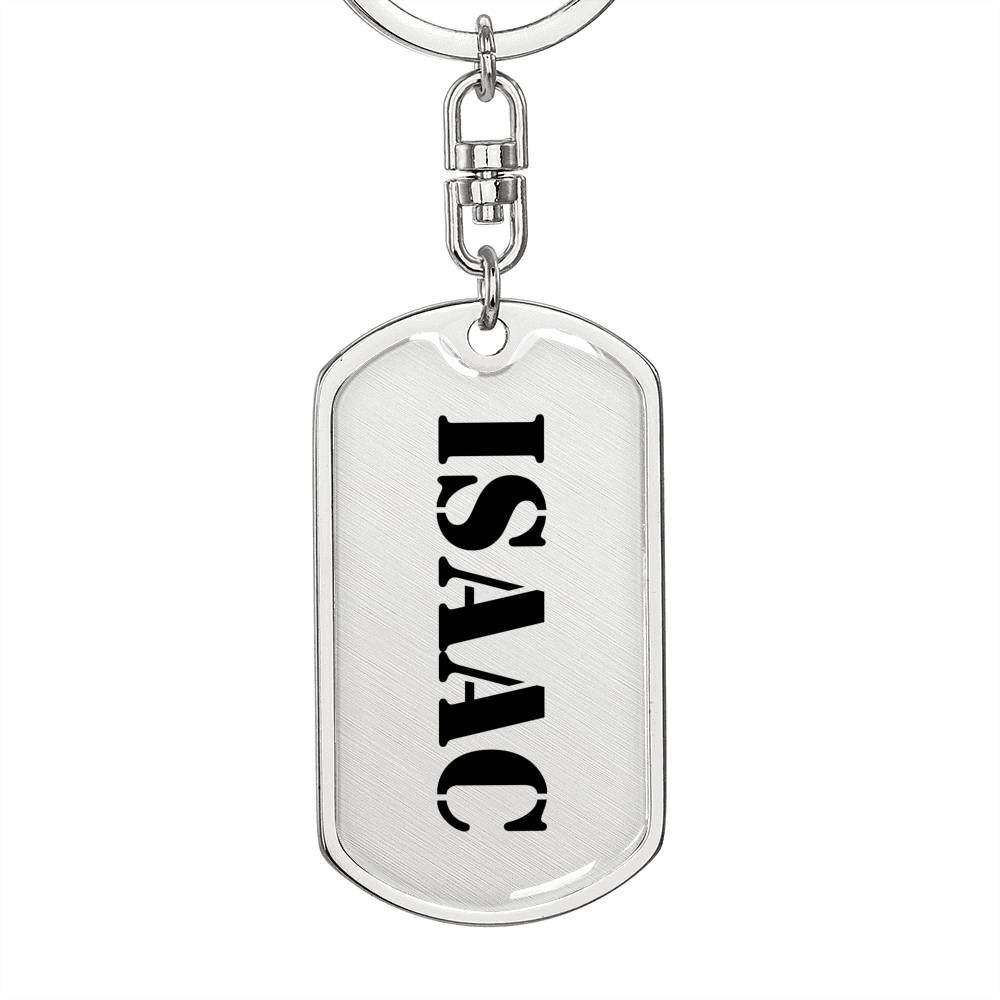 Isaac - Luxury Dog Tag Keychain