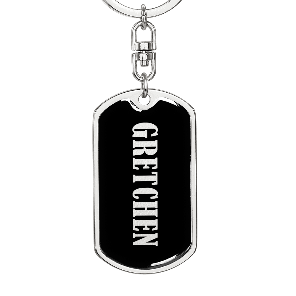 Gretchen v02 - Luxury Dog Tag Keychain