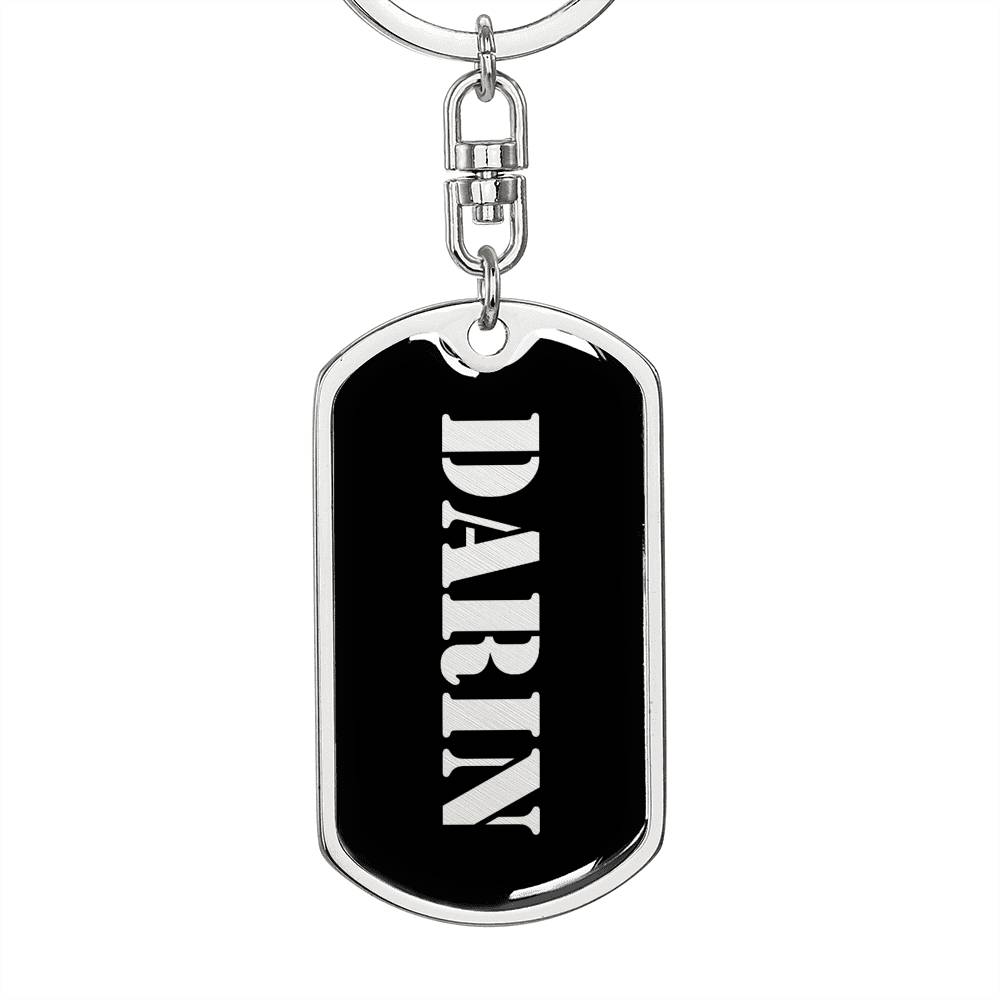 Darin v3 - Luxury Dog Tag Keychain