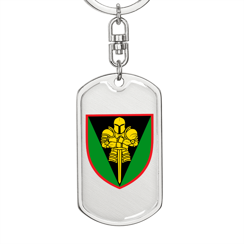 17th Tank Brigade (Ukraine) - Luxury Dog Tag Keychain