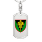 17th Tank Brigade (Ukraine) - Luxury Dog Tag Keychain