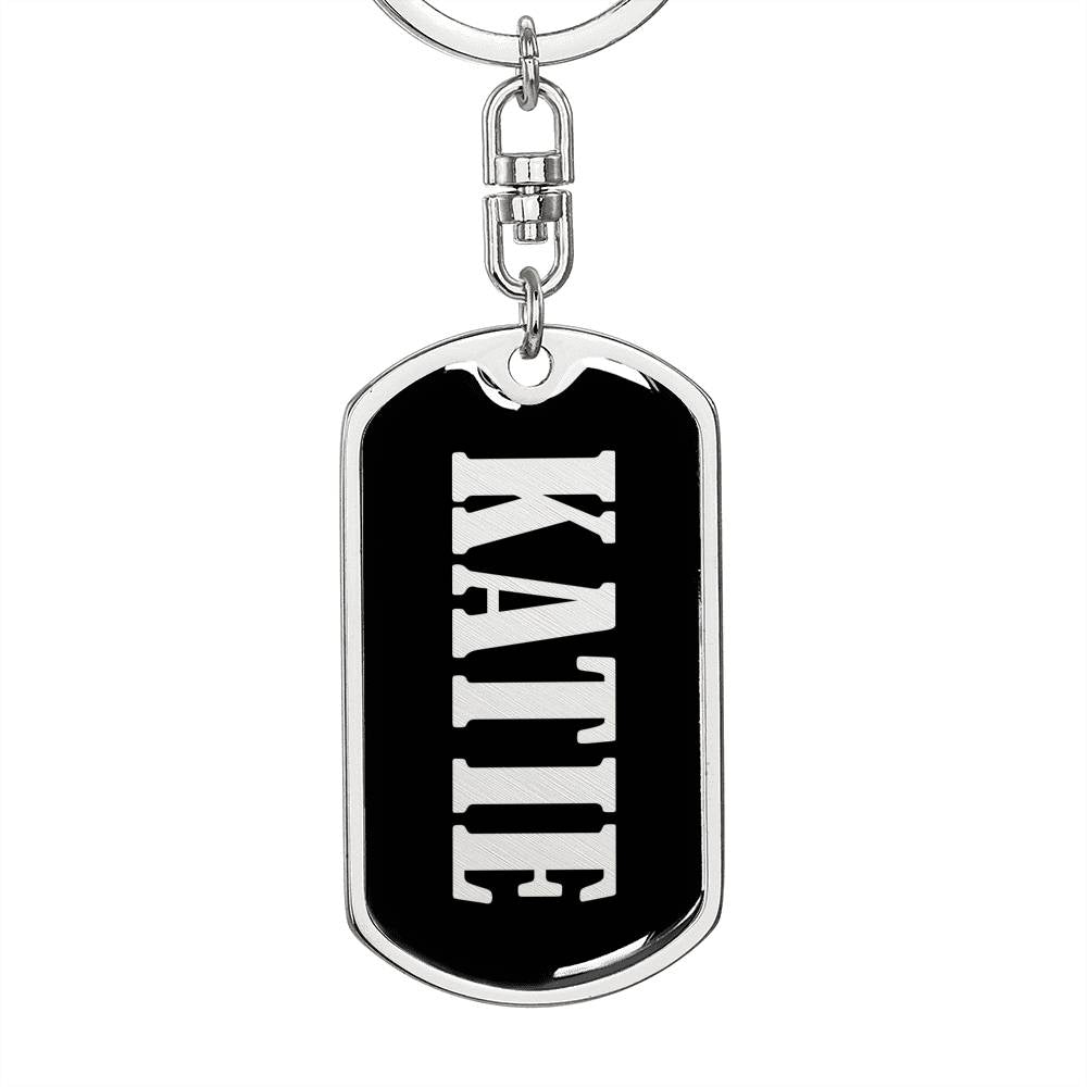 Katie v02 - Luxury Dog Tag Keychain