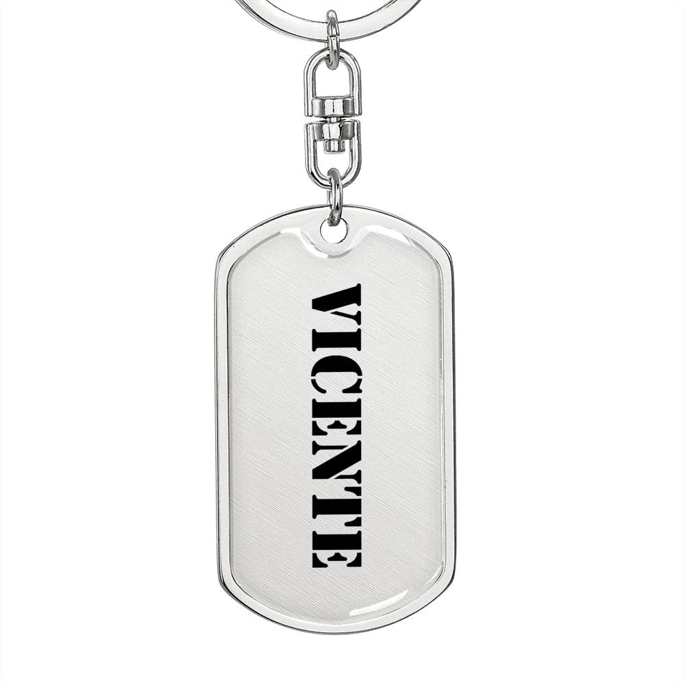 Vicente - Luxury Dog Tag Keychain