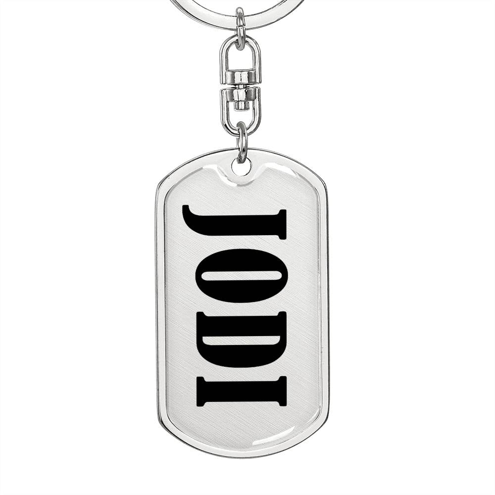 Jodi v01 - Luxury Dog Tag Keychain