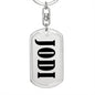Jodi v01 - Luxury Dog Tag Keychain