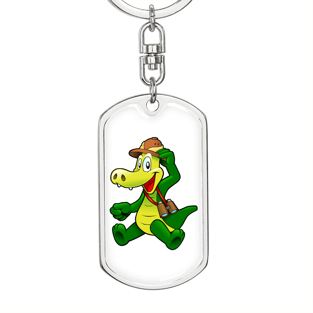 Crocodile - Luxury Dog Tag Keychain