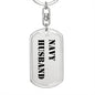 Navy Husband - Luxury Dog Tag Keychain