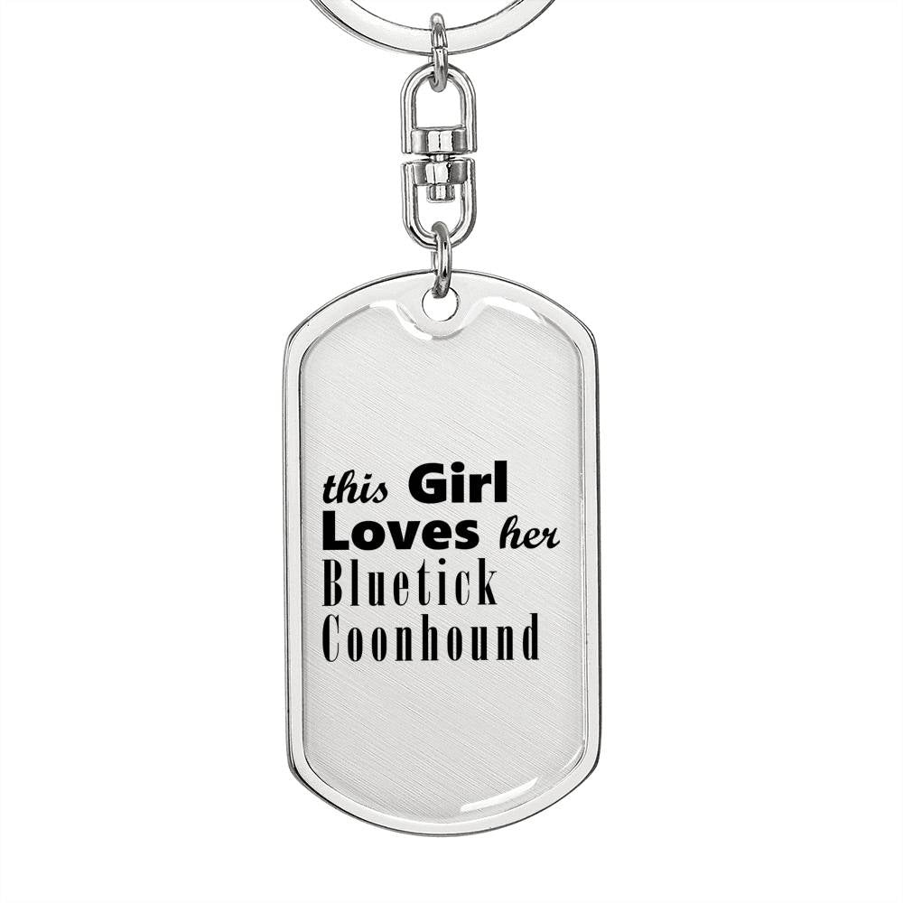 Bluetick Coonhound - Luxury Dog Tag Keychain