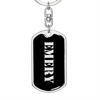 Emery v2 - Luxury Dog Tag Keychain