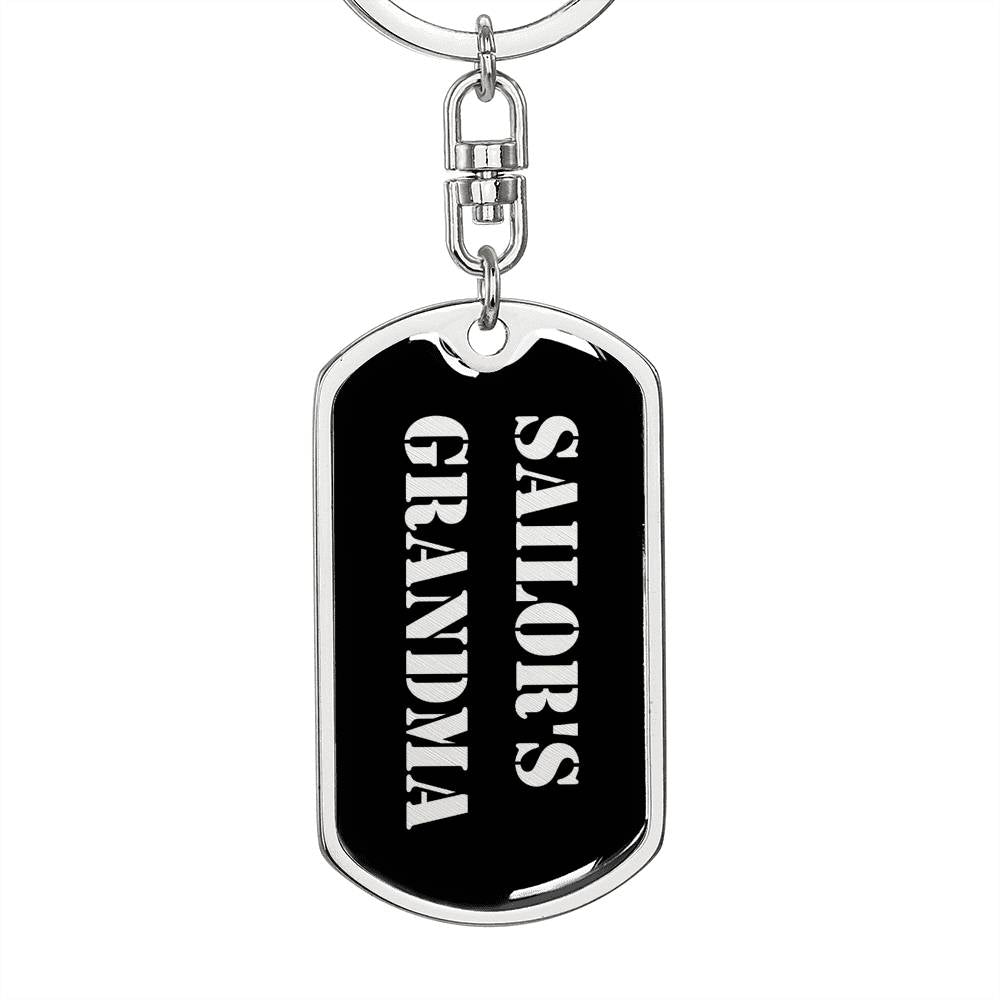Sailor's Grandma v2 - Luxury Dog Tag Keychain