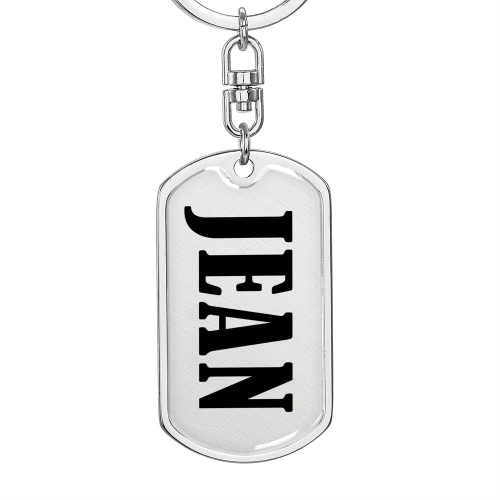 Jean v01 - Luxury Dog Tag Keychain