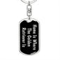 Golden Retriever's Home v2 - Luxury Dog Tag Keychain