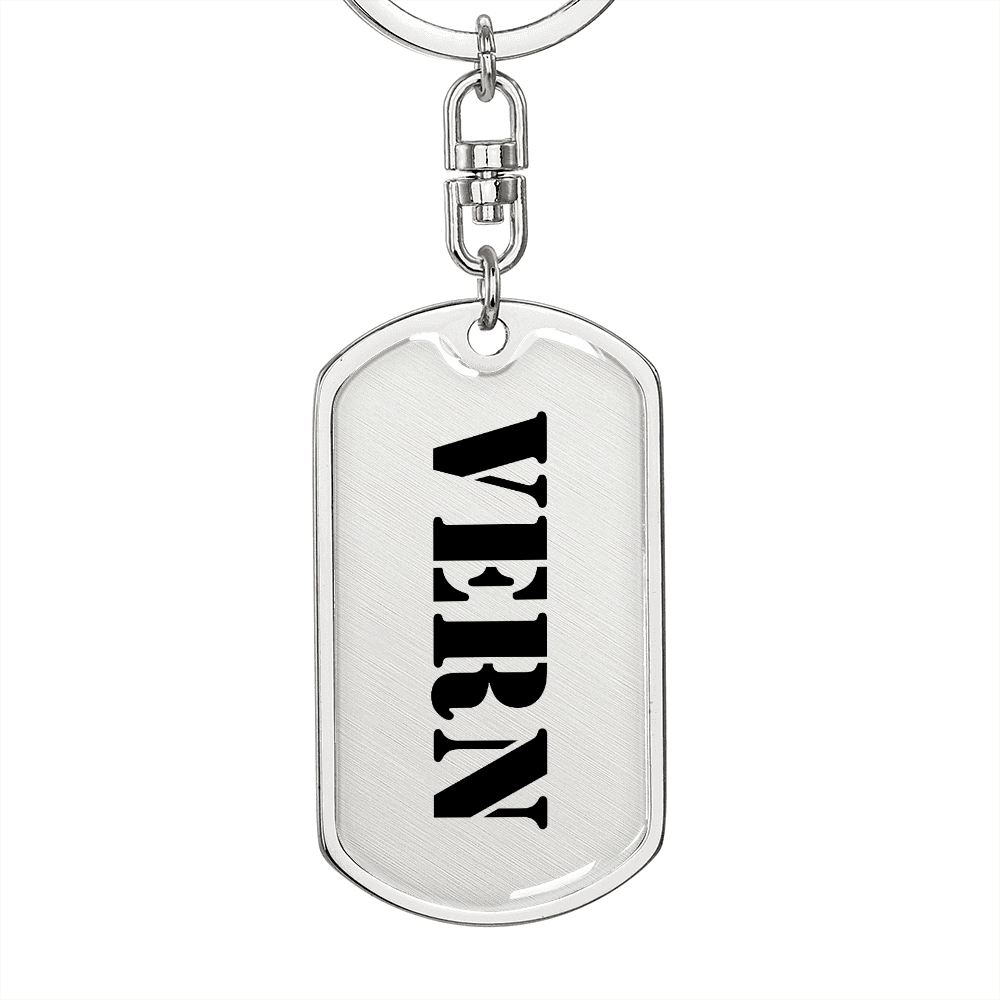 Vern - Luxury Dog Tag Keychain