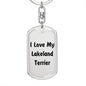 Love My Lakeland Terrier v4 - Luxury Dog Tag Keychain