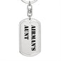 Airman's Aunt - Luxury Dog Tag Keychain