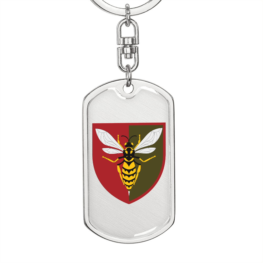 38th Air Defence Missile Regiment (Ukraine) - Luxury Dog Tag Keychain