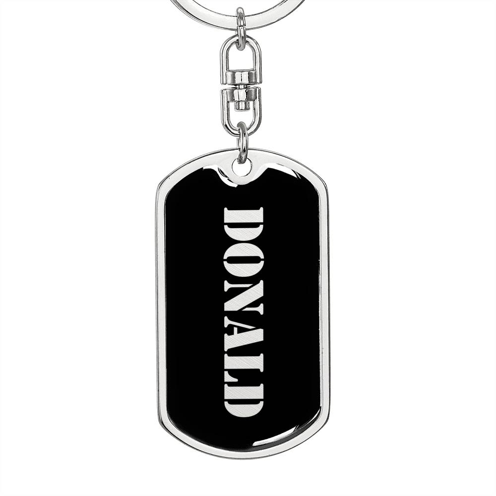 Donald v3 - Luxury Dog Tag Keychain