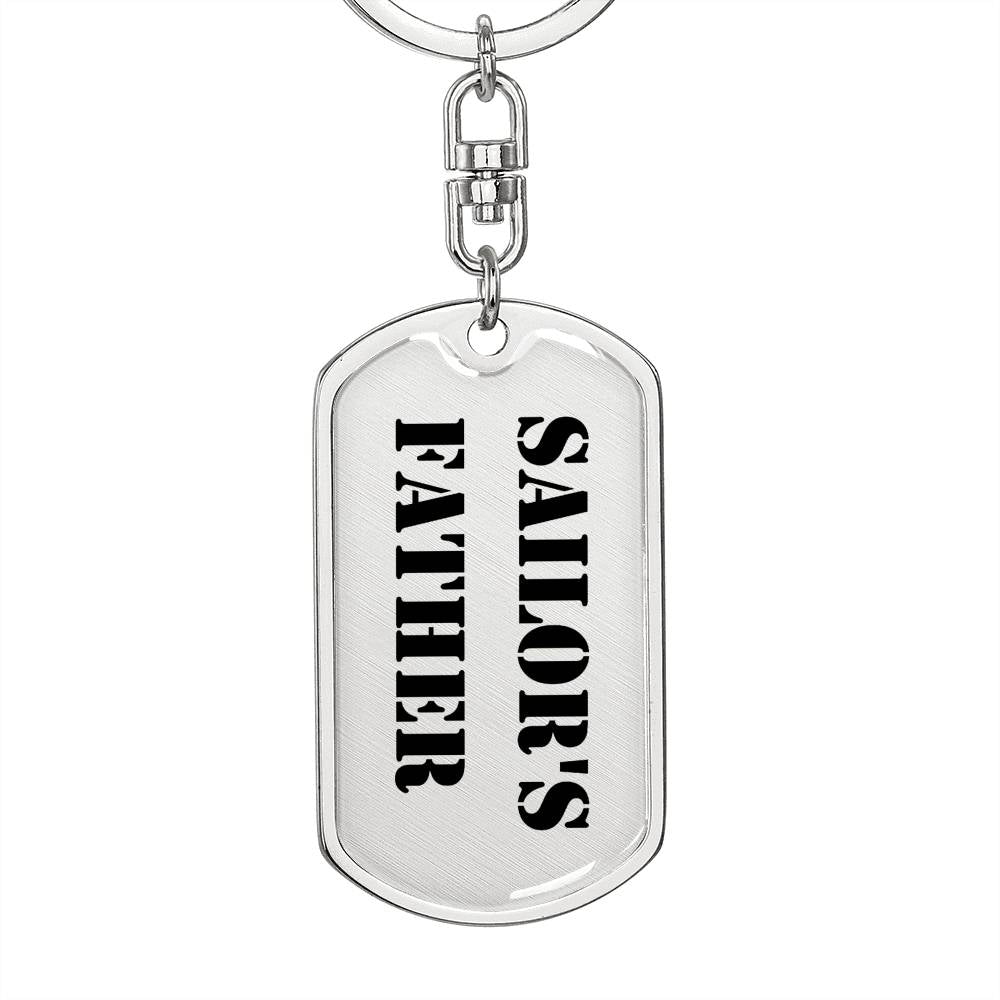 Sailor's Father - Luxury Dog Tag Keychain