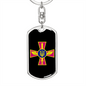 Ukrainian Air Force - Luxury Dog Tag Keychain