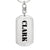 Clark - Luxury Dog Tag Keychain