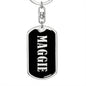 Maggie v02 - Luxury Dog Tag Keychain