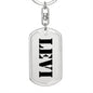 Levi - Luxury Dog Tag Keychain