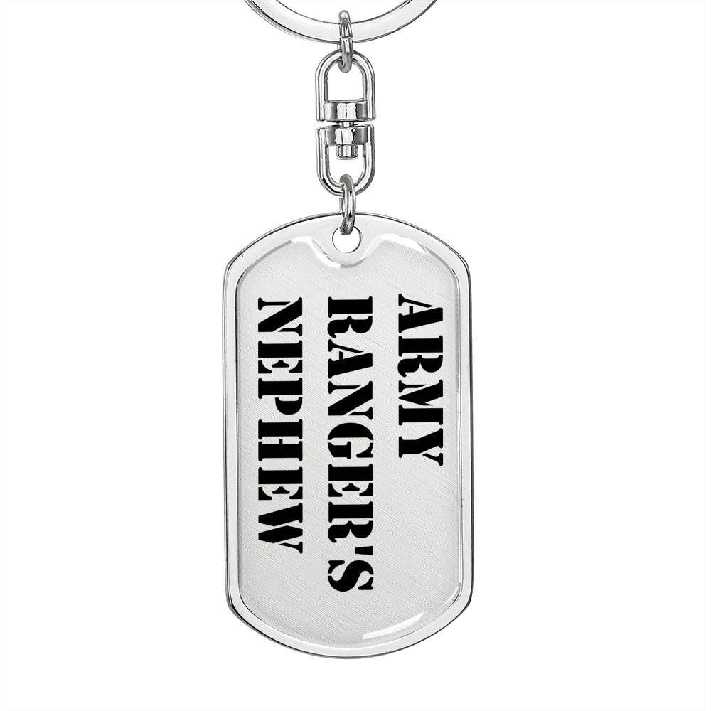 Army Ranger's Nephew - Luxury Dog Tag Keychain