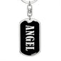 Angel v02 - Luxury Dog Tag Keychain