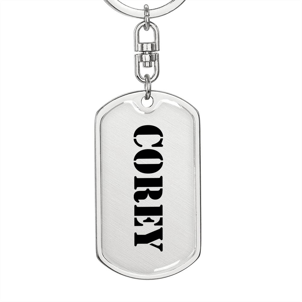Corey - Luxury Dog Tag Keychain