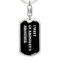 Coast Guardsman's Brother v2 - Luxury Dog Tag Keychain
