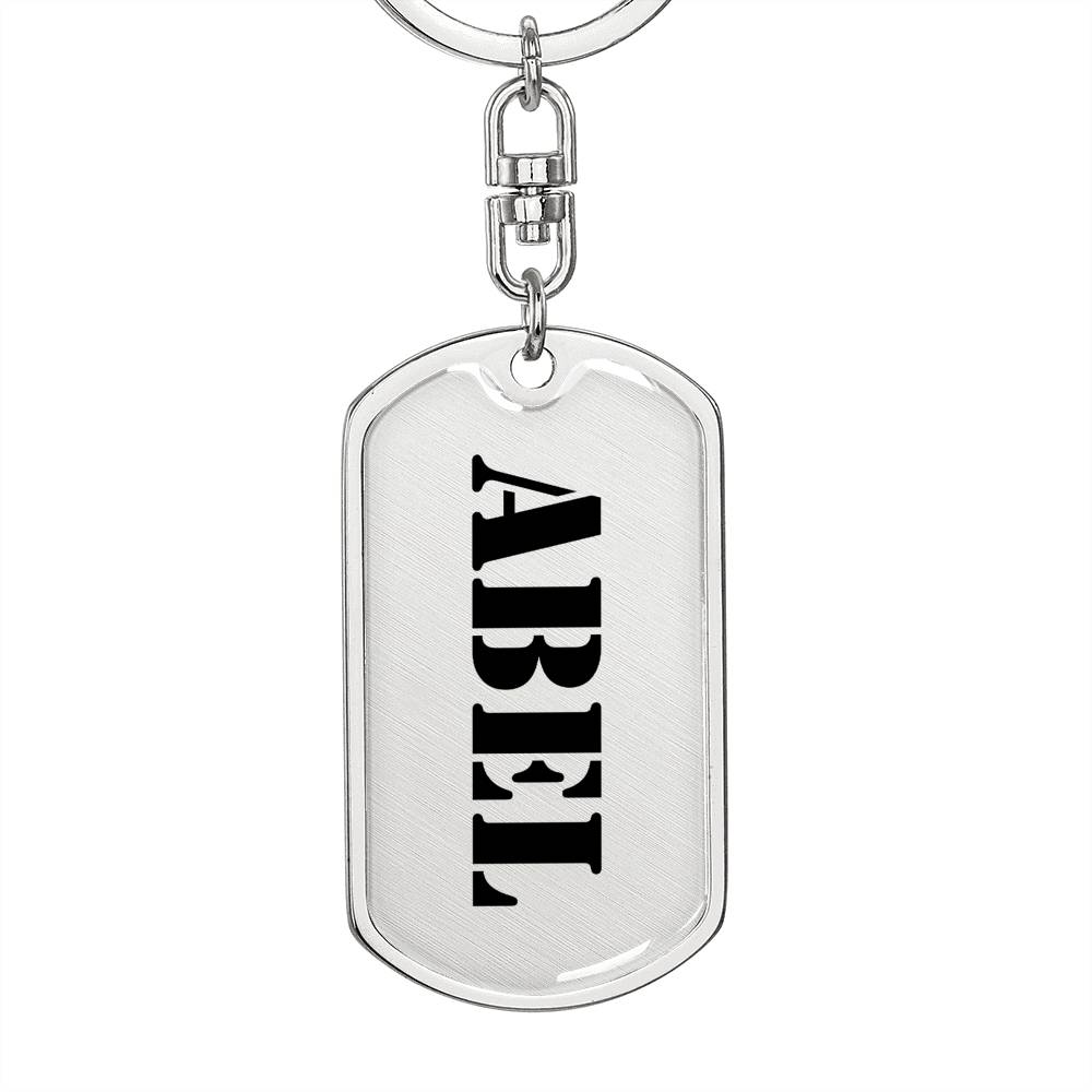 Abel - Luxury Dog Tag Keychain