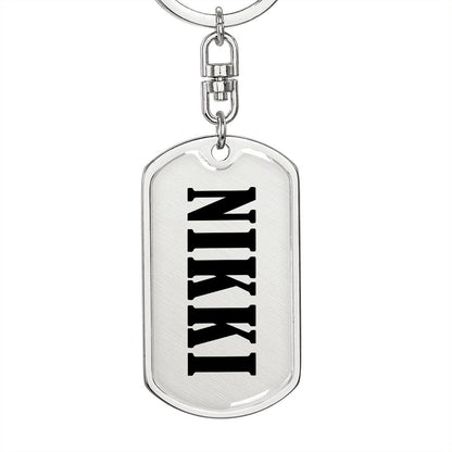 Nikki v01 - Luxury Dog Tag Keychain