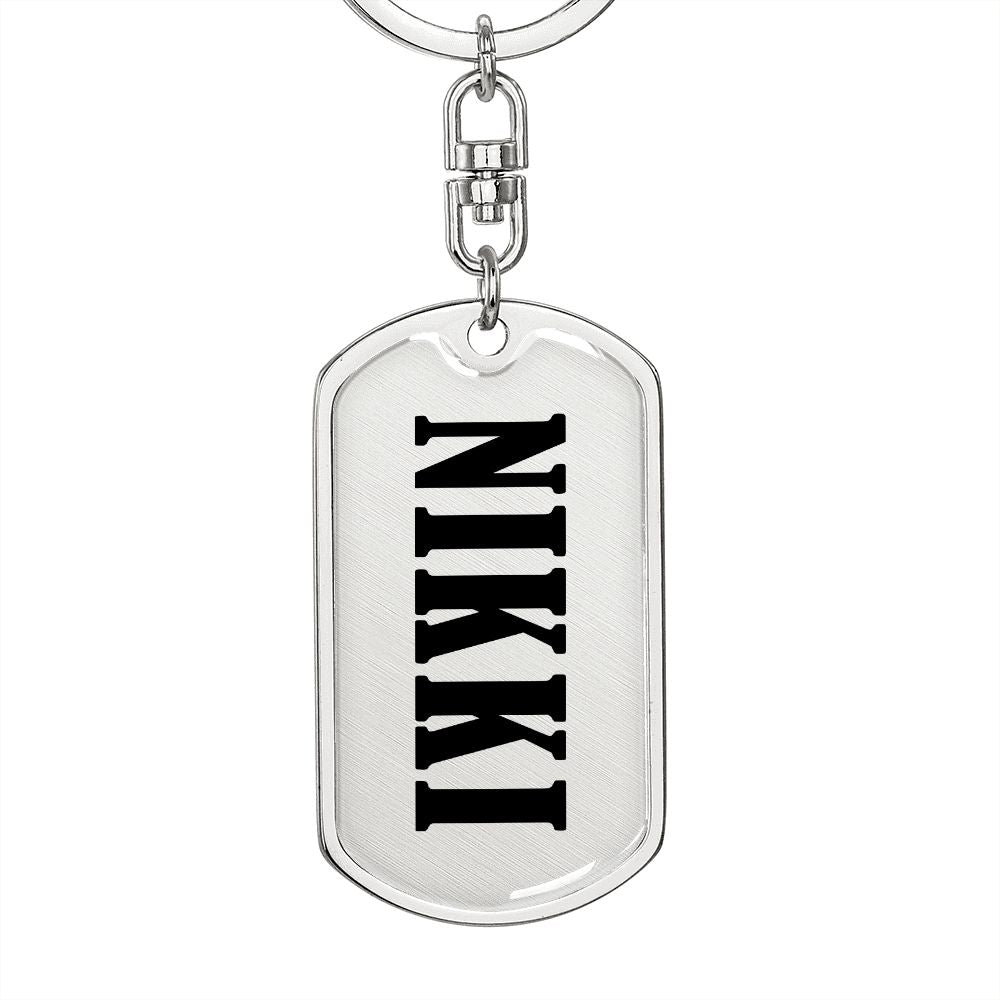 Nikki v01 - Luxury Dog Tag Keychain