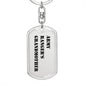 Army Ranger's Grandmother - Luxury Dog Tag Keychain